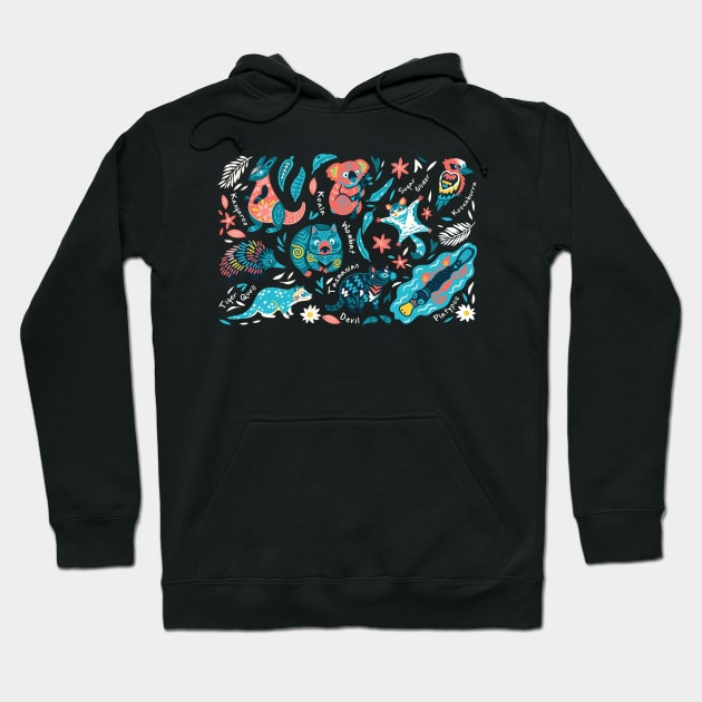 Australian animals Hoodie by PenguinHouse